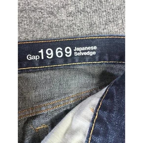 Gap Women's Jeans Size 27R 1969 Sexy Boyfriend Japanese Selvedge Dark Wash - Picture 5 of 8